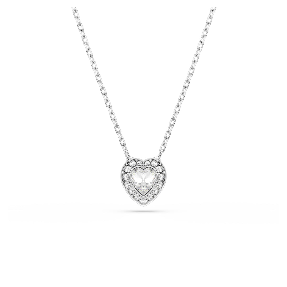 Crystal & Pearl Jewelry With Rhodium Finish