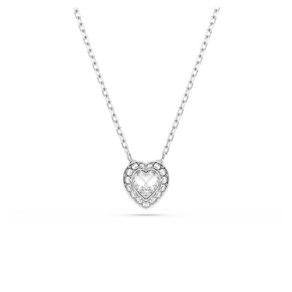 Crystal & Pearl Jewelry With Rhodium Finish
