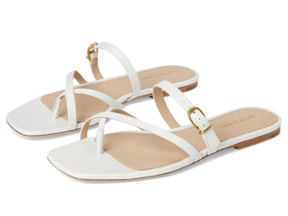 Leather Slide Sandals With Minimalist Design