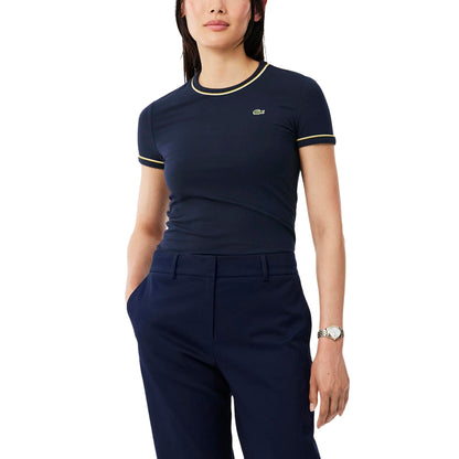 Cotton Jersey T-Shirt With Contrast Trim