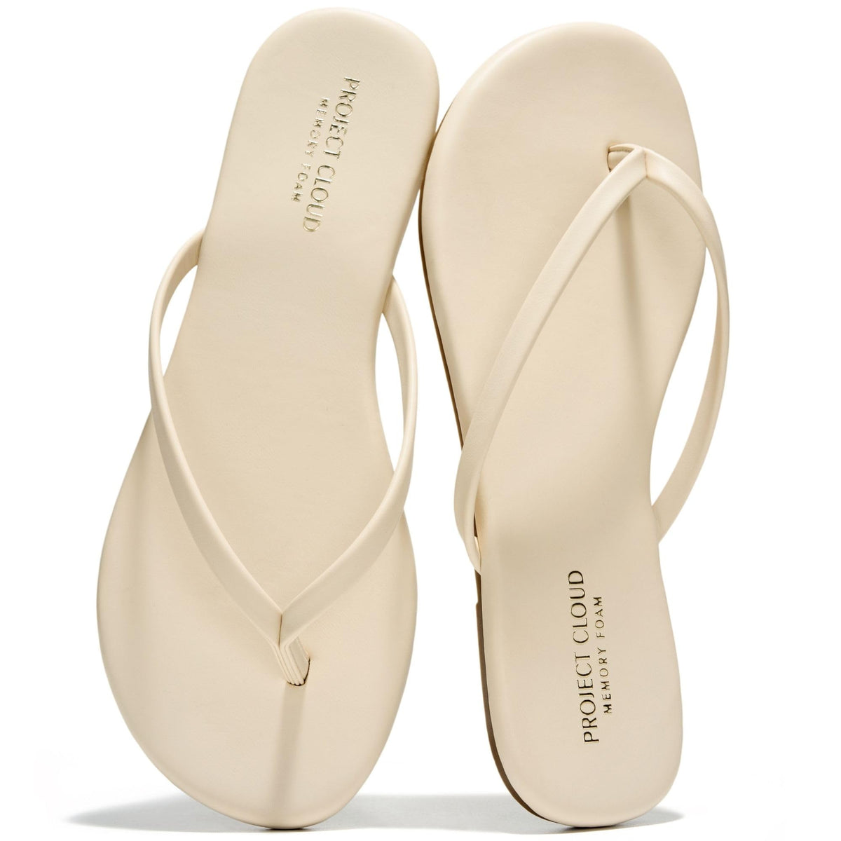 Memory Foam Flip Flops With Cushioned Footbed