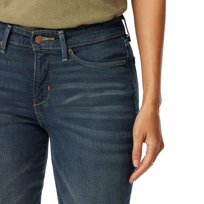 Mid-Rise Shaping Bootcut Stretch Jeans