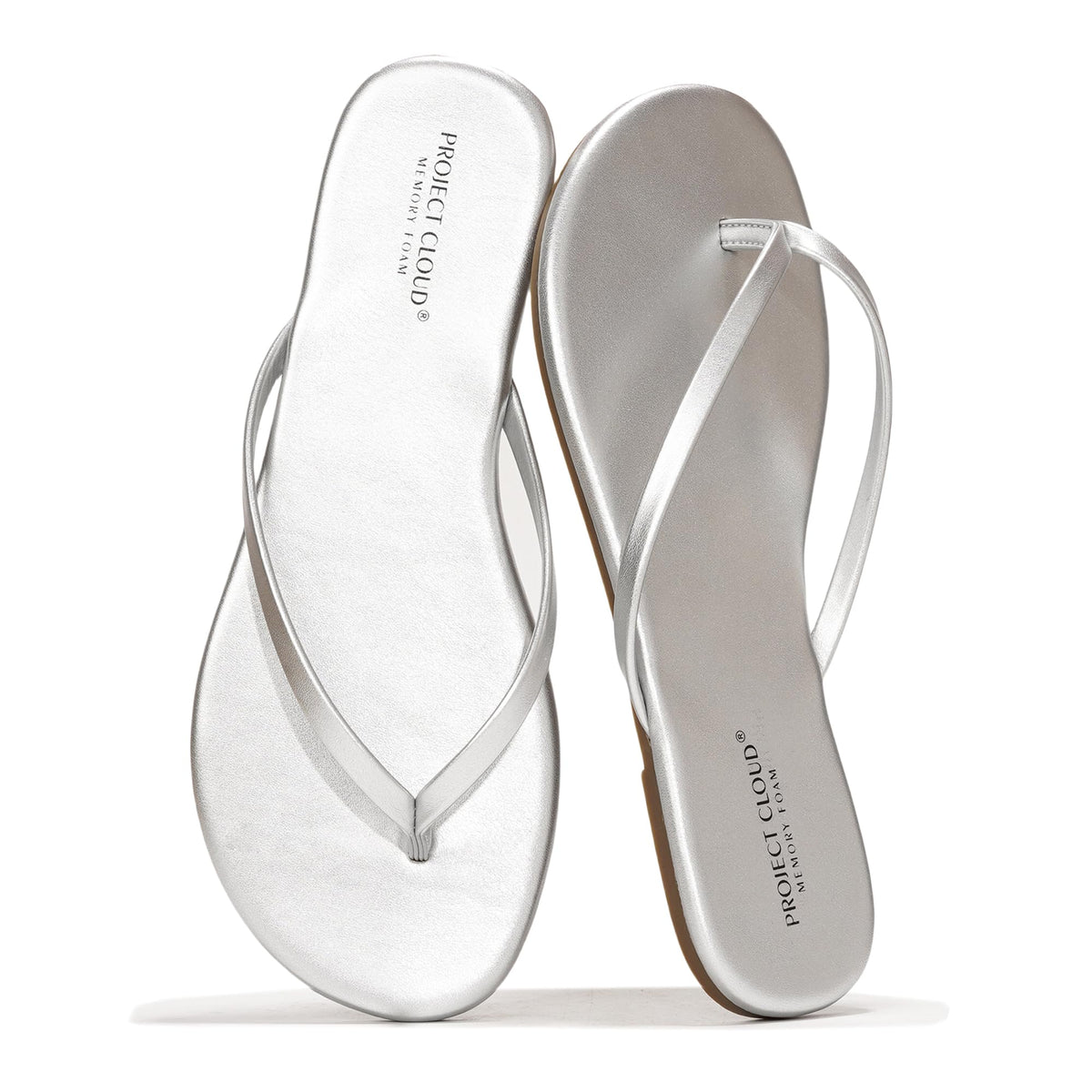 Memory Foam Flip Flops With Cushioned Footbed