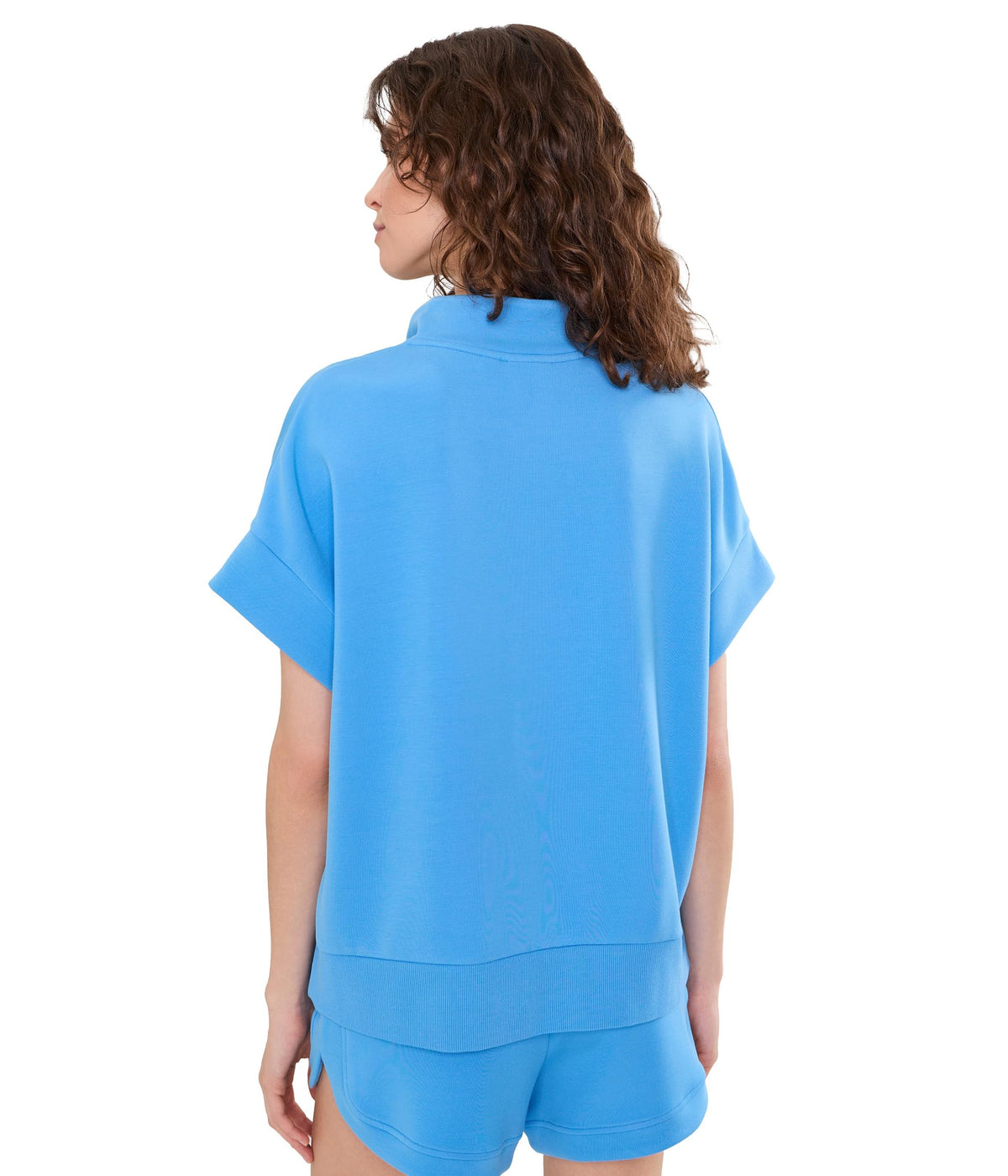 Short-Sleeve Relaxed Crewneck Sweatshirt