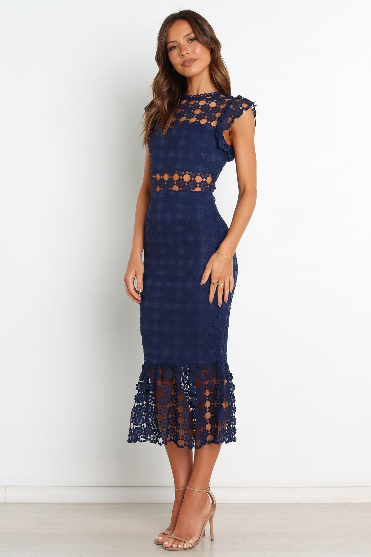 Feminine Midi Dress With Flattering Silhouette