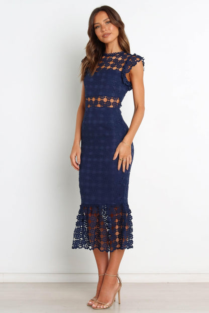 Feminine Midi Dress With Flattering Silhouette