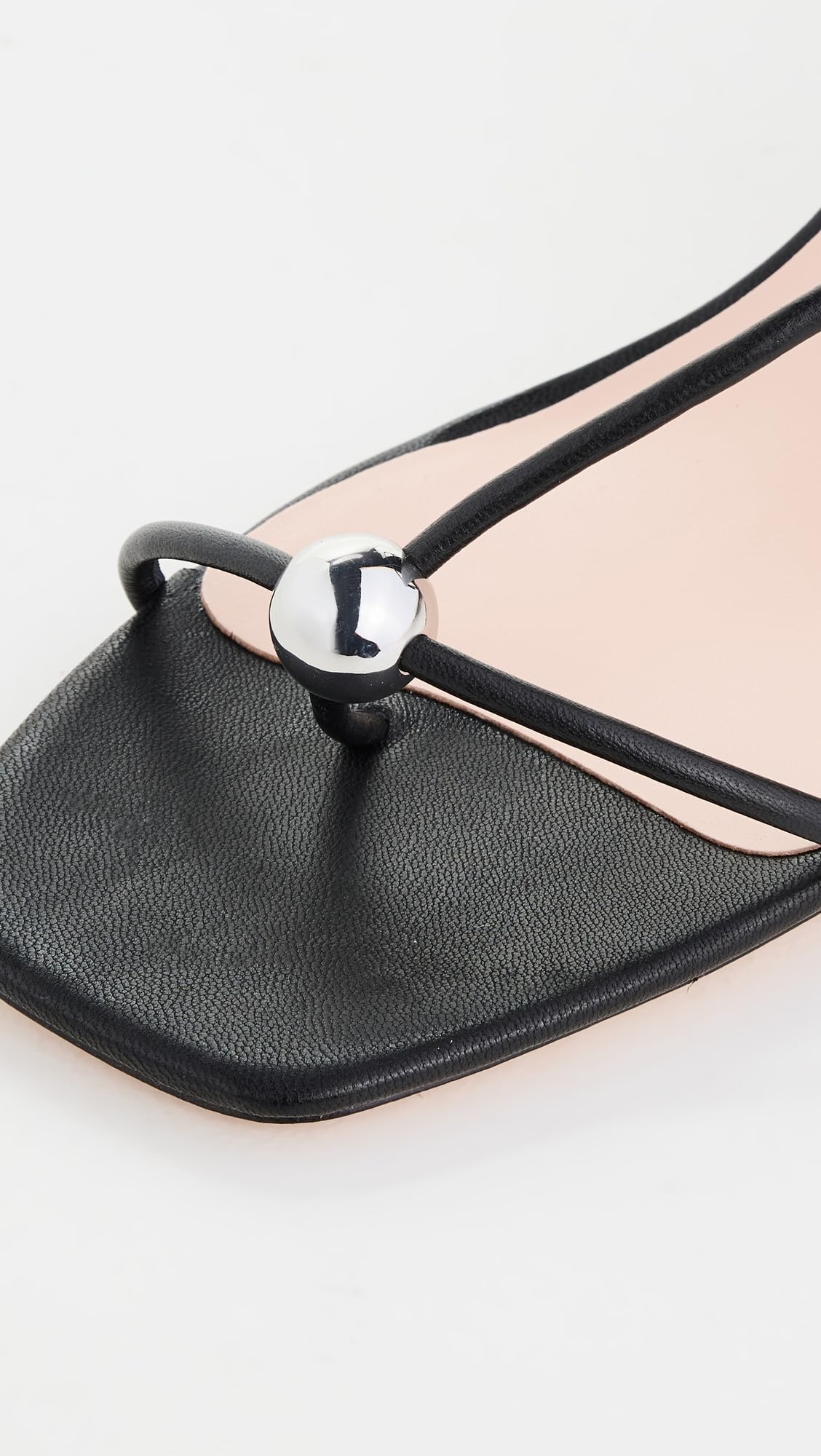 Strappy Mid-Heel Sandals With Sculptural Detail