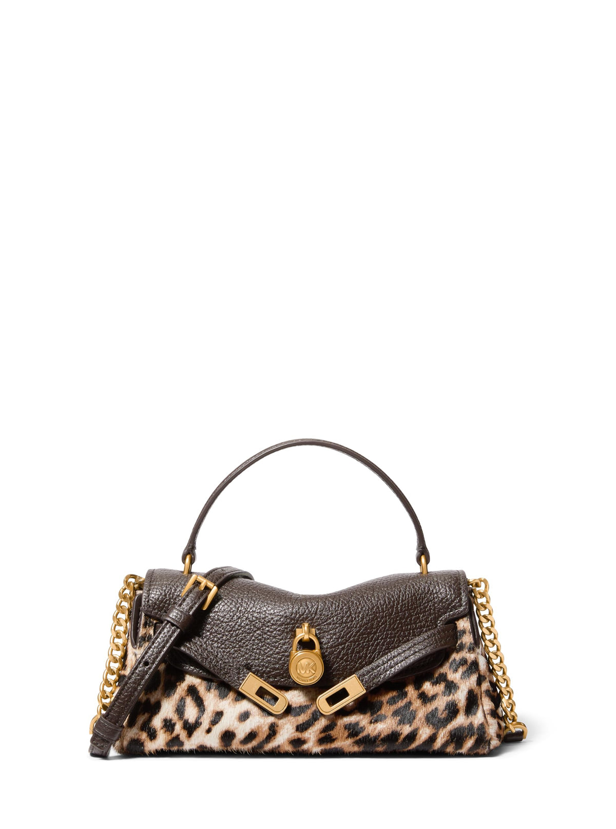 Structured Top-Handle Crossbody Bag With Flap