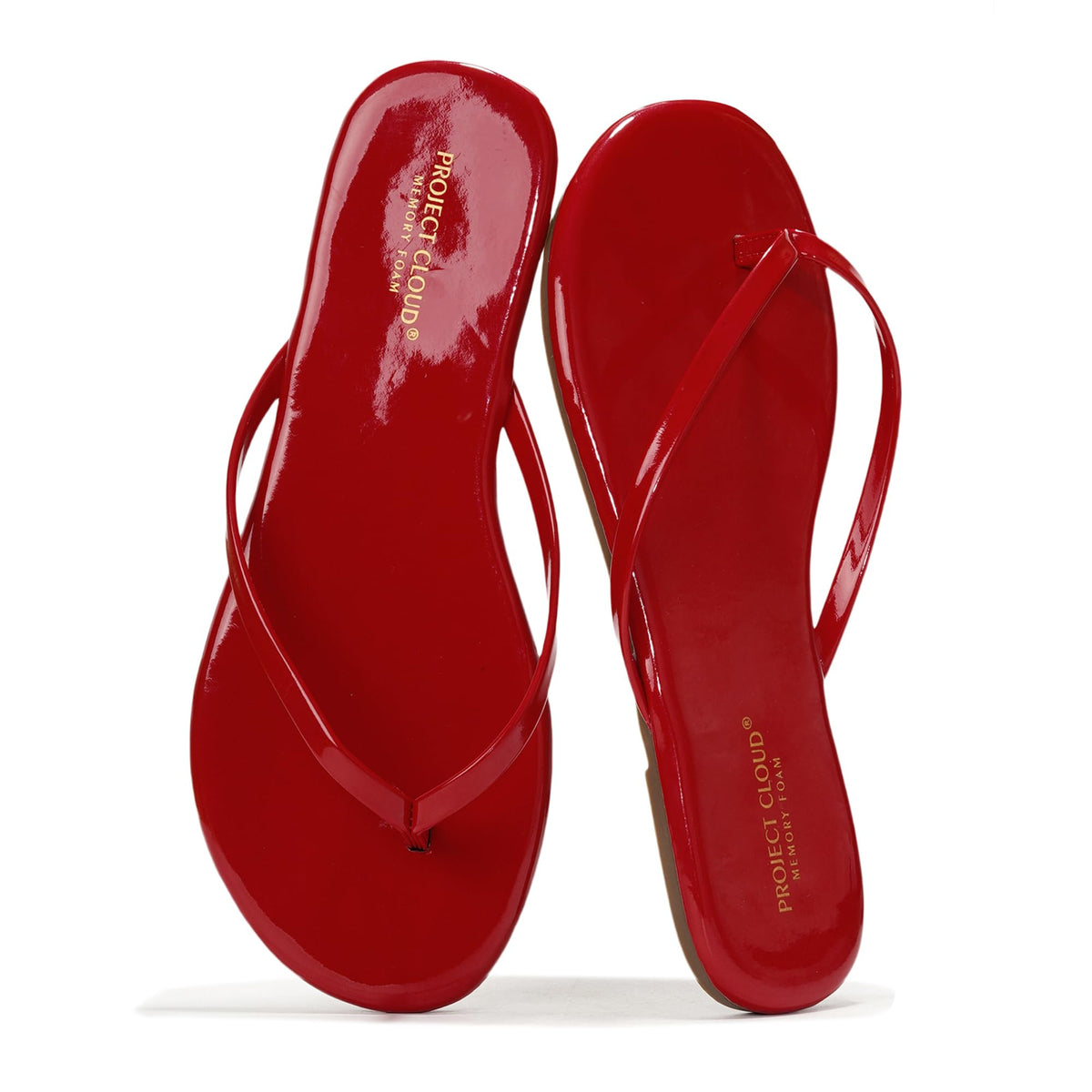 Memory Foam Flip Flops With Cushioned Footbed