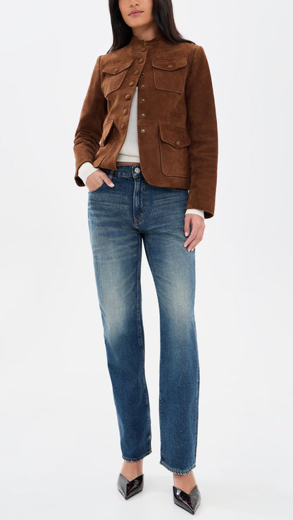 Vintage Straight-Leg Jeans With Classic Fit