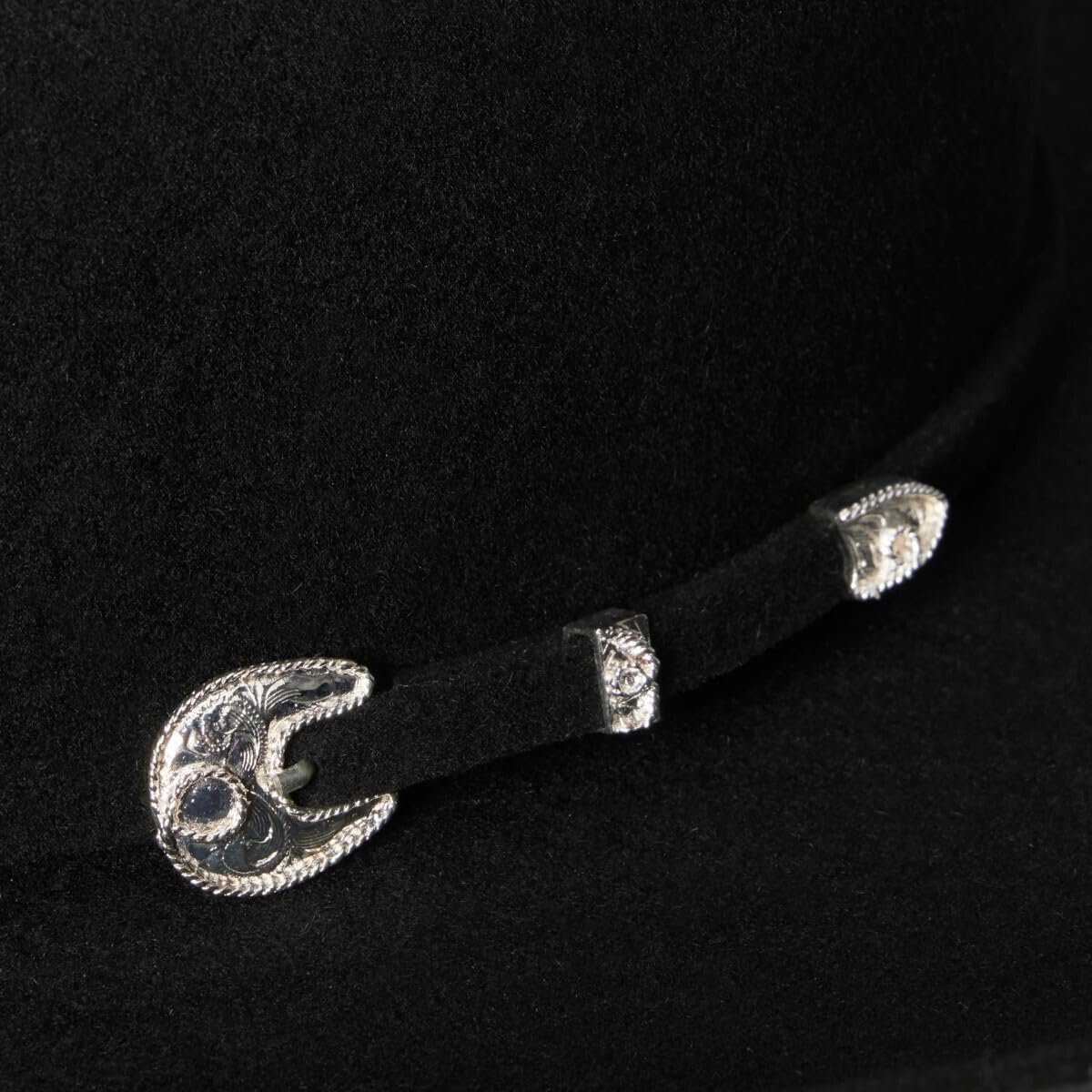 Wool Cowboy Hat With Structured Western Brim