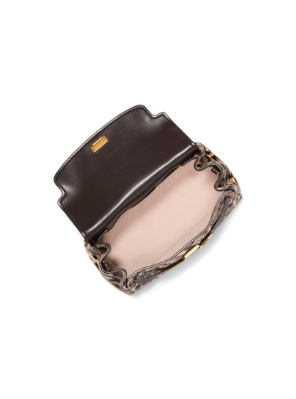 Structured Top-Handle Crossbody Bag With Flap