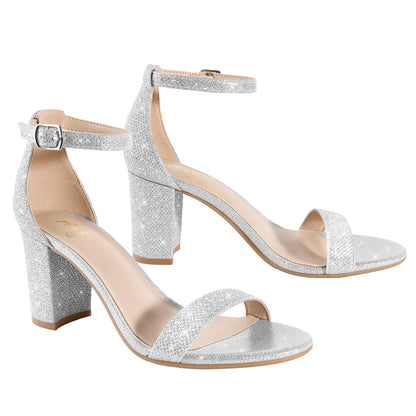Open-Toe Sandals With Chunky Block Heel