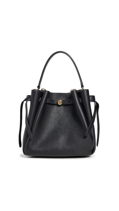Structured Bucket Bag With Refined Silhouette