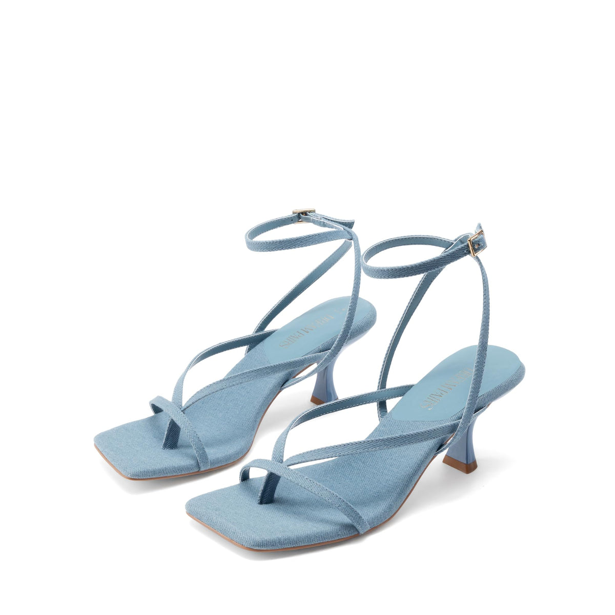 Thong Kitten Heel Sandals With Minimal Straps