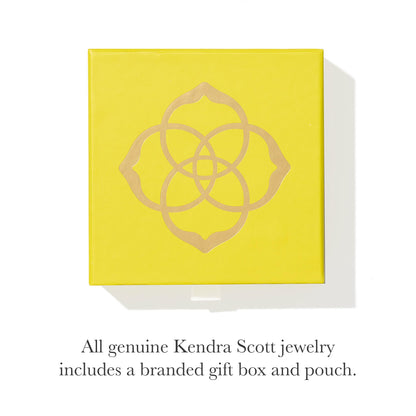 14K Gold-Plated Stone Pendant Necklace