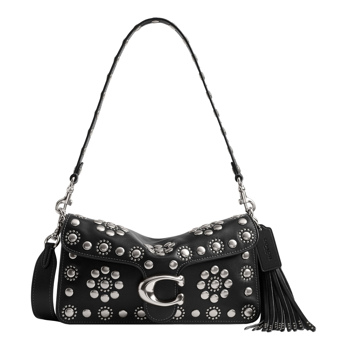 Soft Leather Shoulder Bag With Structured Flap