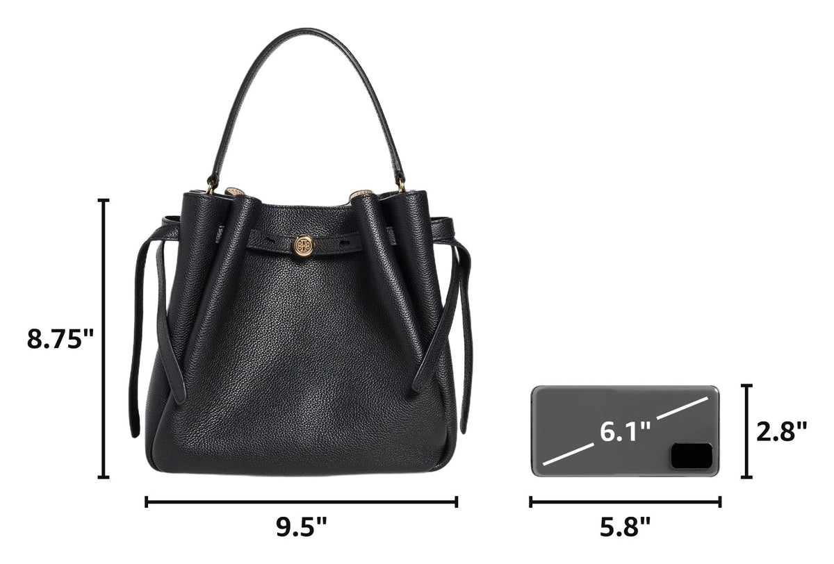 Structured Bucket Bag With Refined Silhouette
