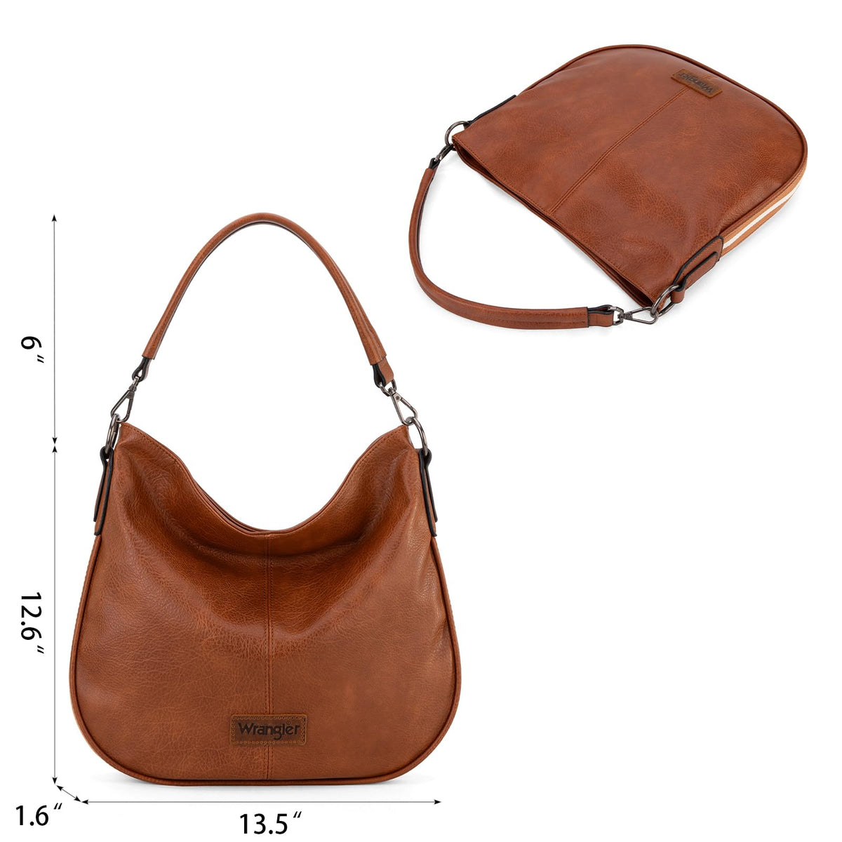 Slouchy Hobo Crossbody Bag With Shoulder Strap
