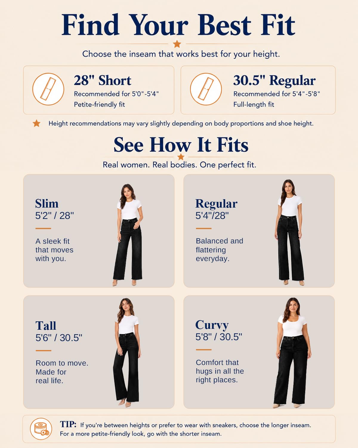 High-Waisted Stretch Straight-Leg Jeans