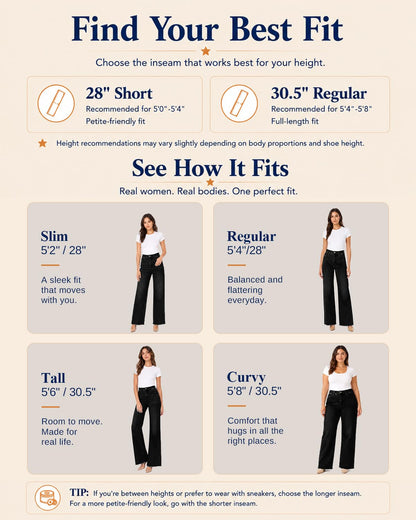 High-Waisted Stretch Straight-Leg Jeans