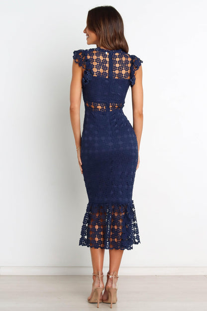 Feminine Midi Dress With Flattering Silhouette