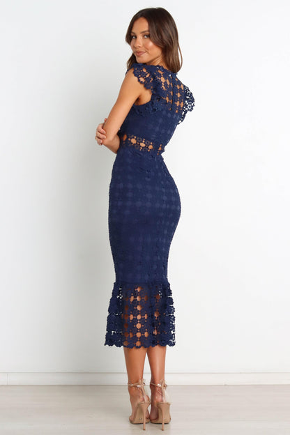 Feminine Midi Dress With Flattering Silhouette