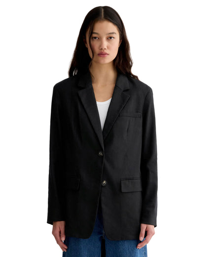 Oversized Blazer With Smooth Tailored Finish