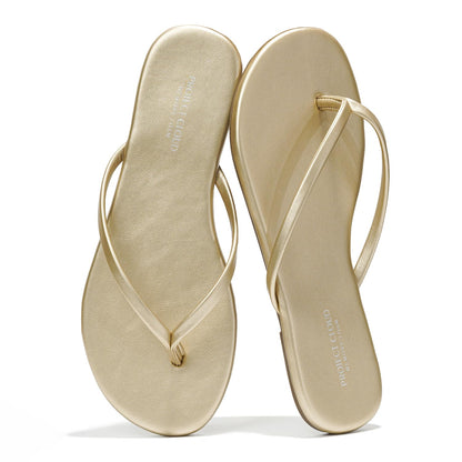 Memory Foam Flip Flops With Cushioned Footbed
