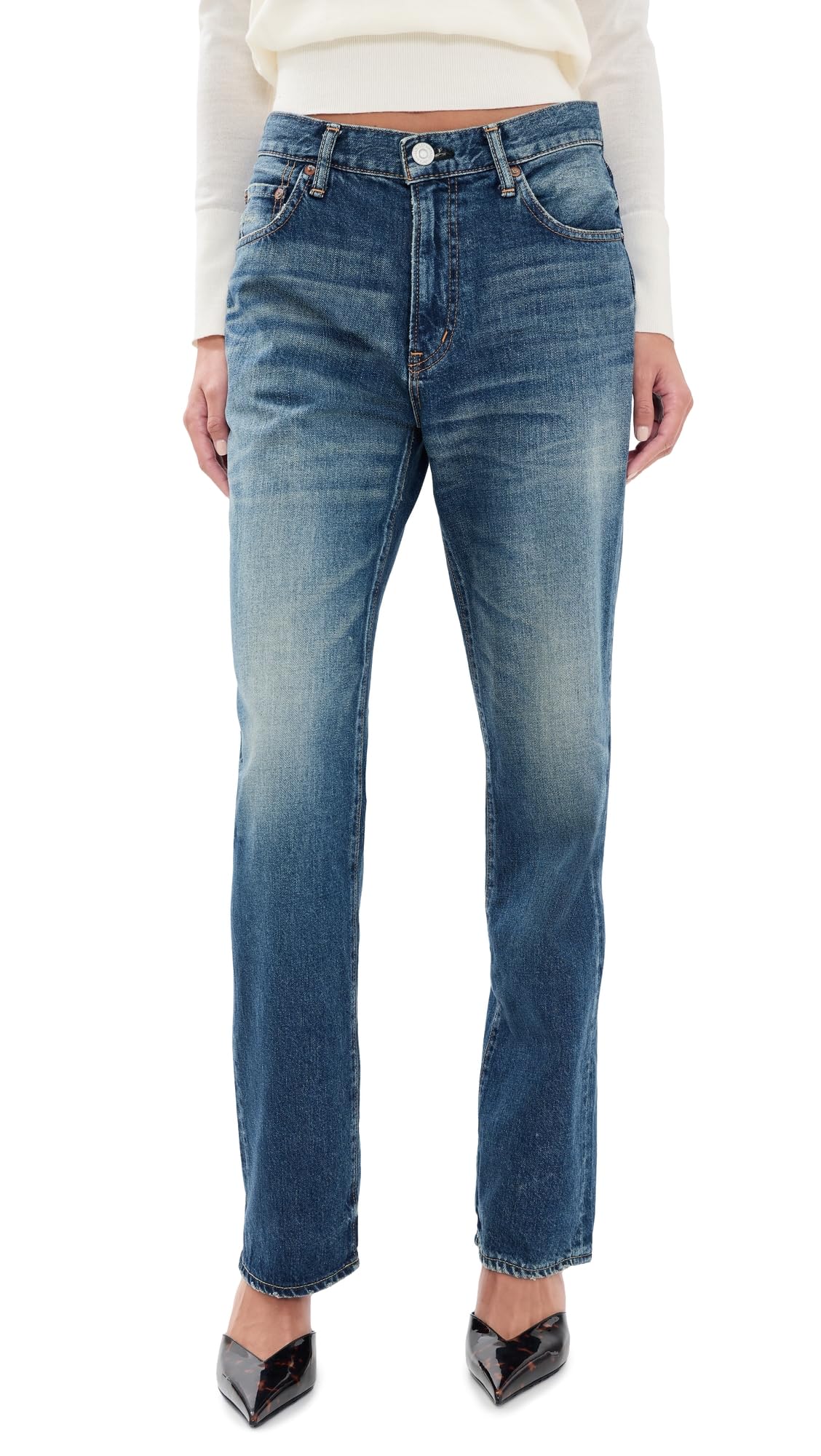 Vintage Straight-Leg Jeans With Classic Fit