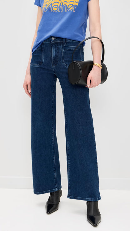 Slim Palazzo Jeans With Statement Pockets