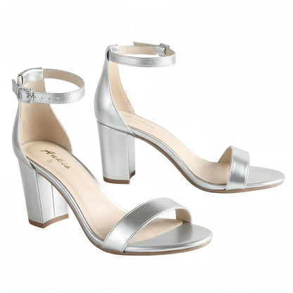 Open-Toe Sandals With Chunky Block Heel