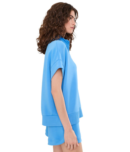Short-Sleeve Relaxed Crewneck Sweatshirt