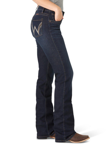 Mid-Rise Bootcut Jeans With Stretch Comfort