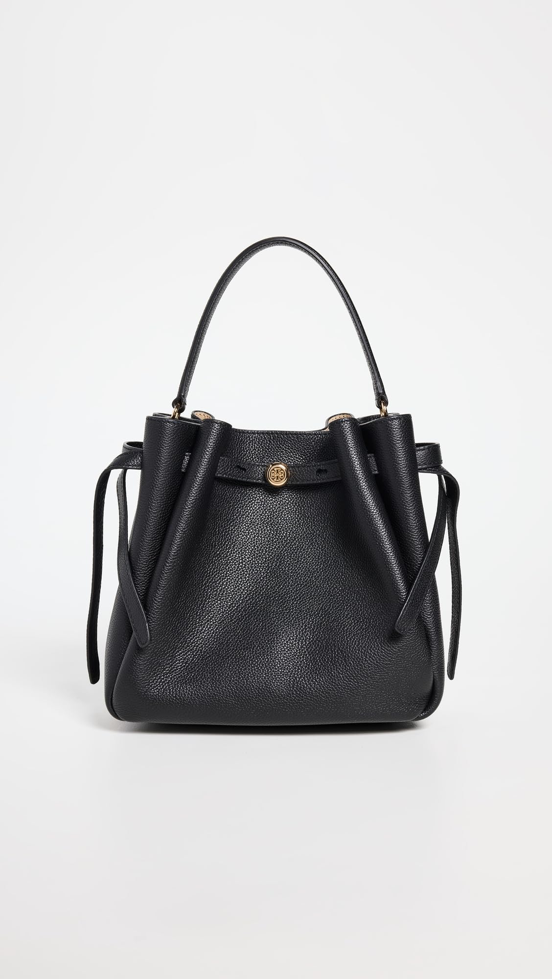 Structured Bucket Bag With Refined Silhouette