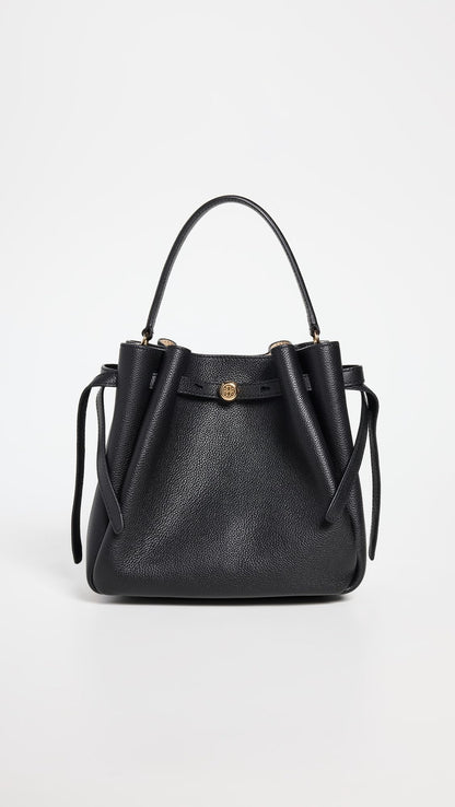 Structured Bucket Bag With Refined Silhouette