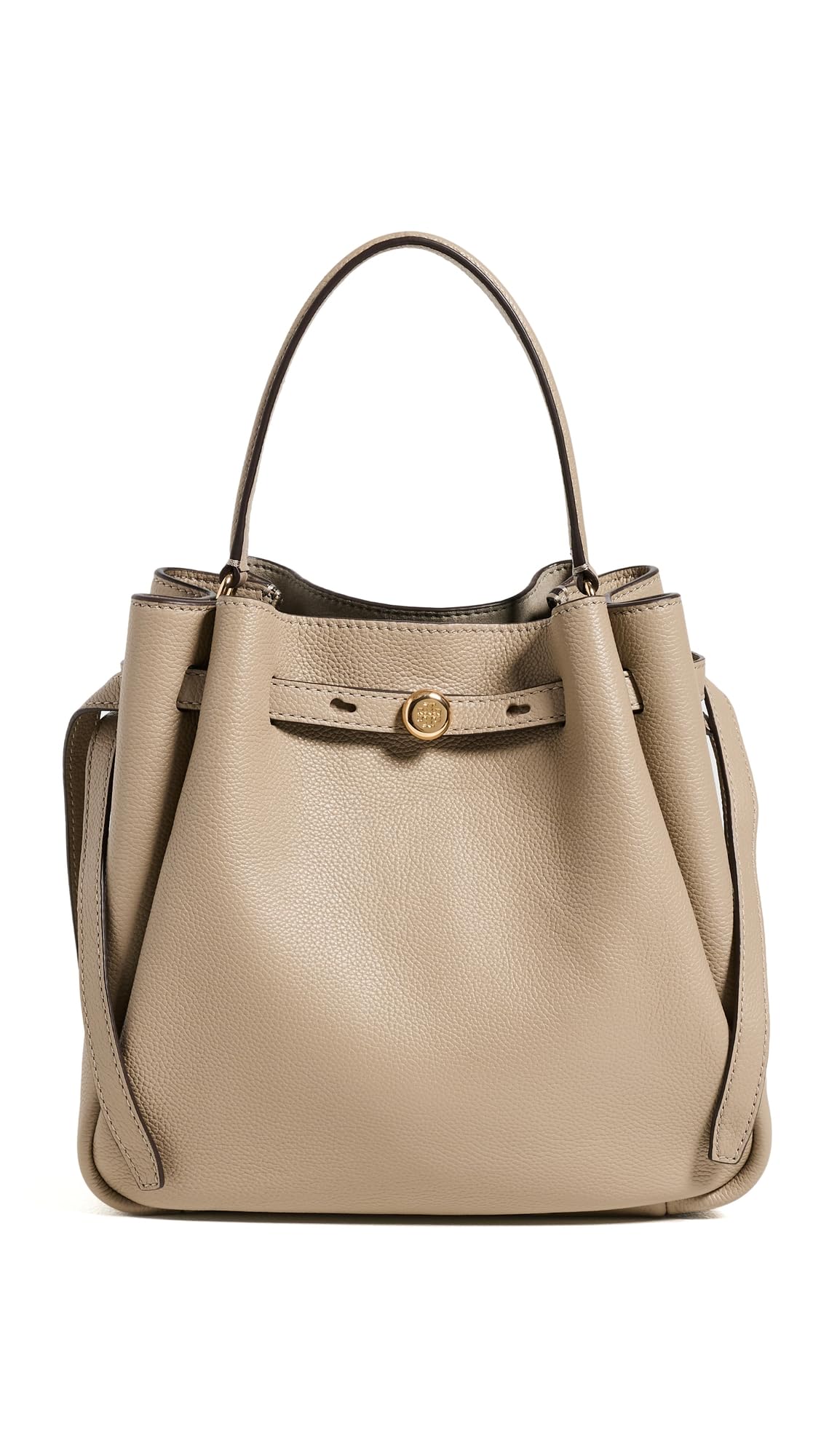 Structured Bucket Bag With Refined Silhouette
