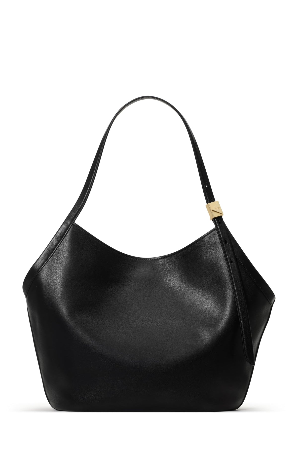 Fine-Grain Leather Tote With Sculpted Silhouette