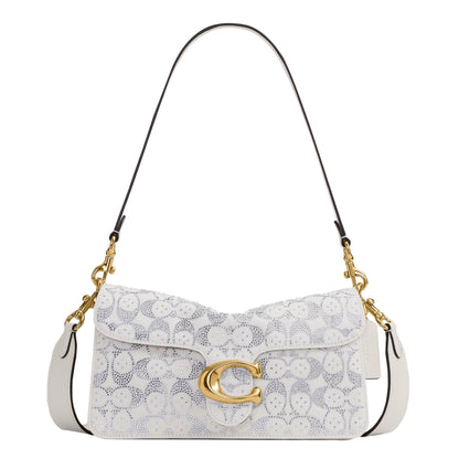 Soft Leather Shoulder Bag With Structured Flap