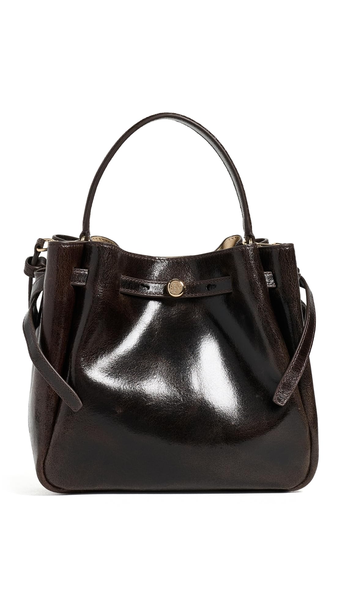 Structured Bucket Bag With Refined Silhouette