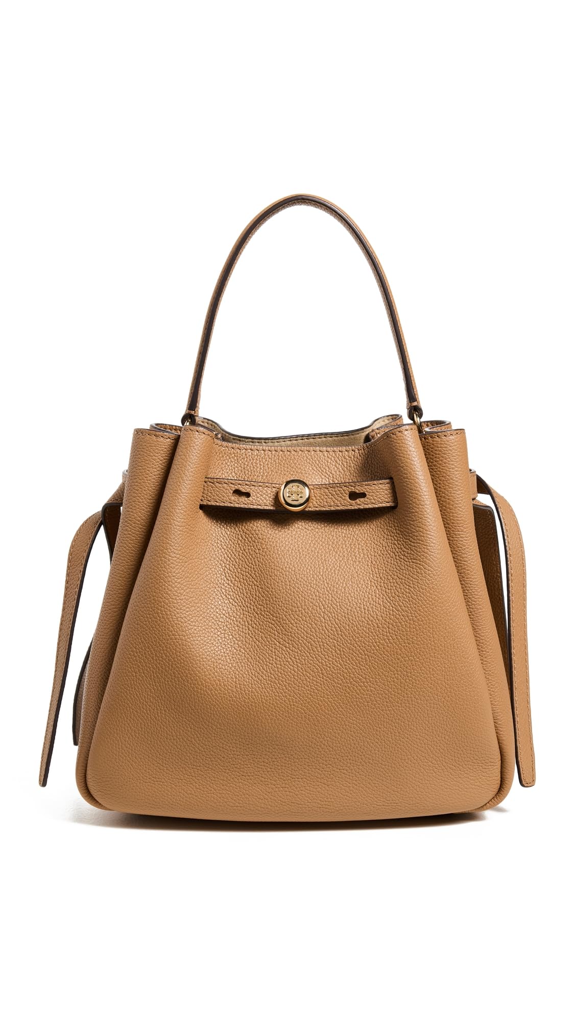 Structured Bucket Bag With Refined Silhouette