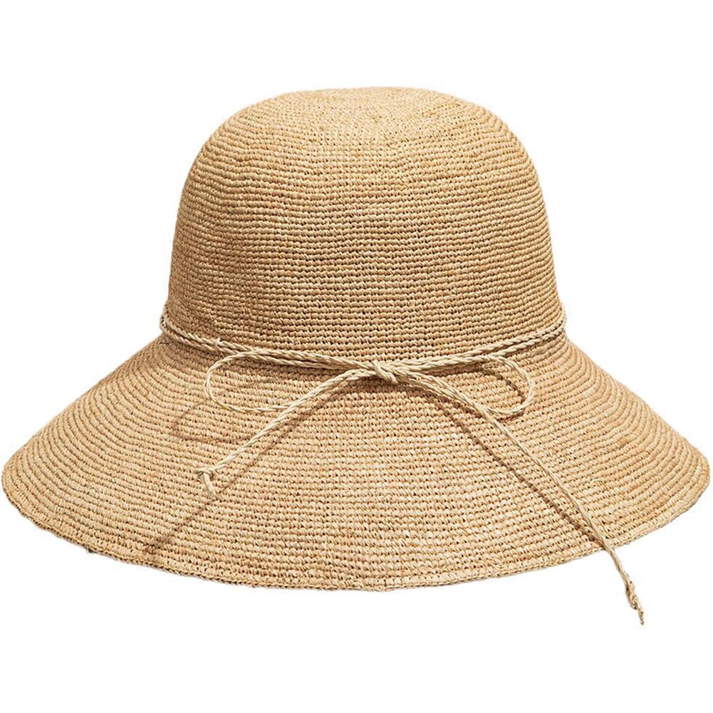 Handwoven Raffia Sun Hat With Wide Brim