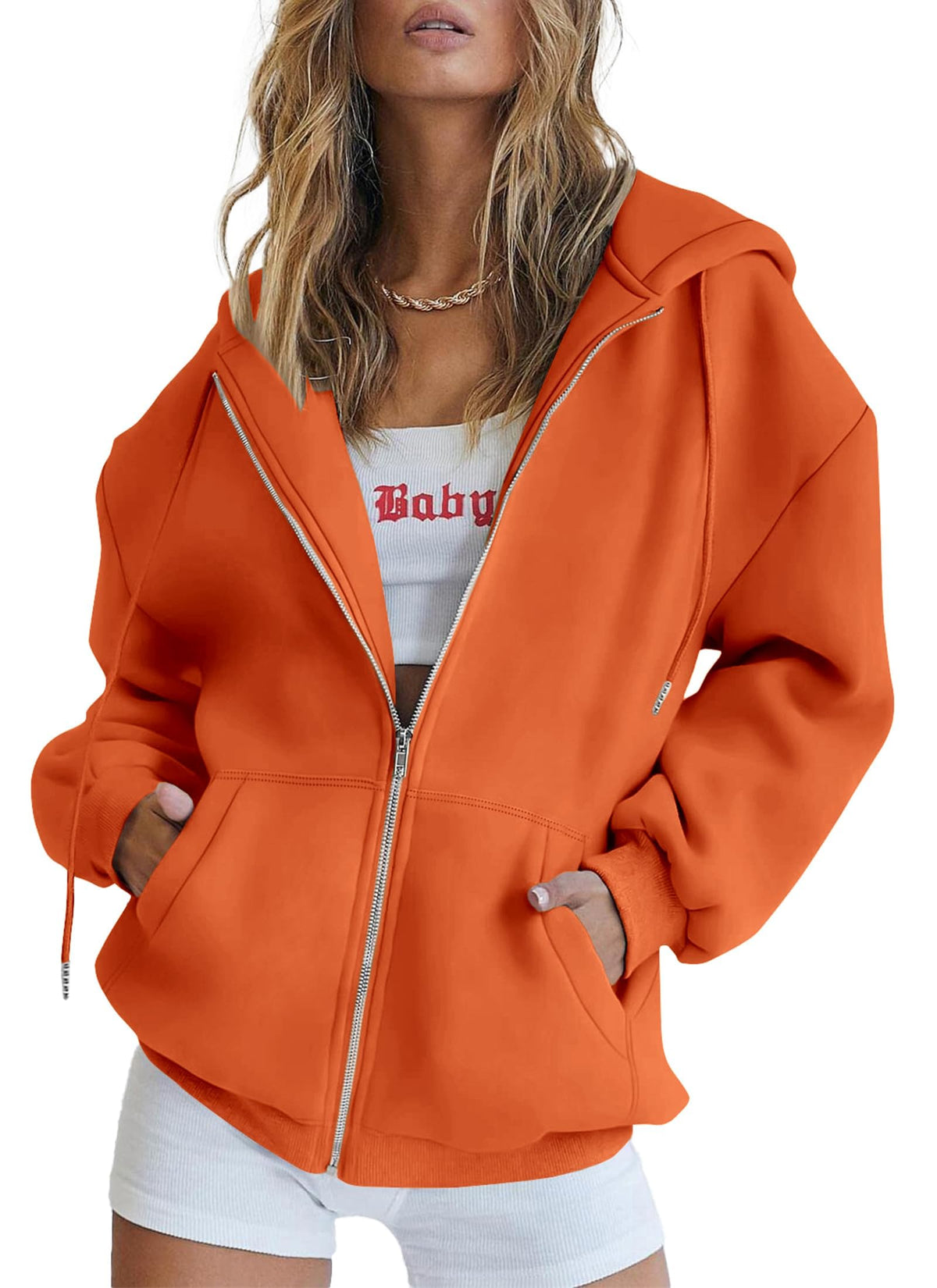 Relaxed Zip-Up Hoodie With Everyday Fit