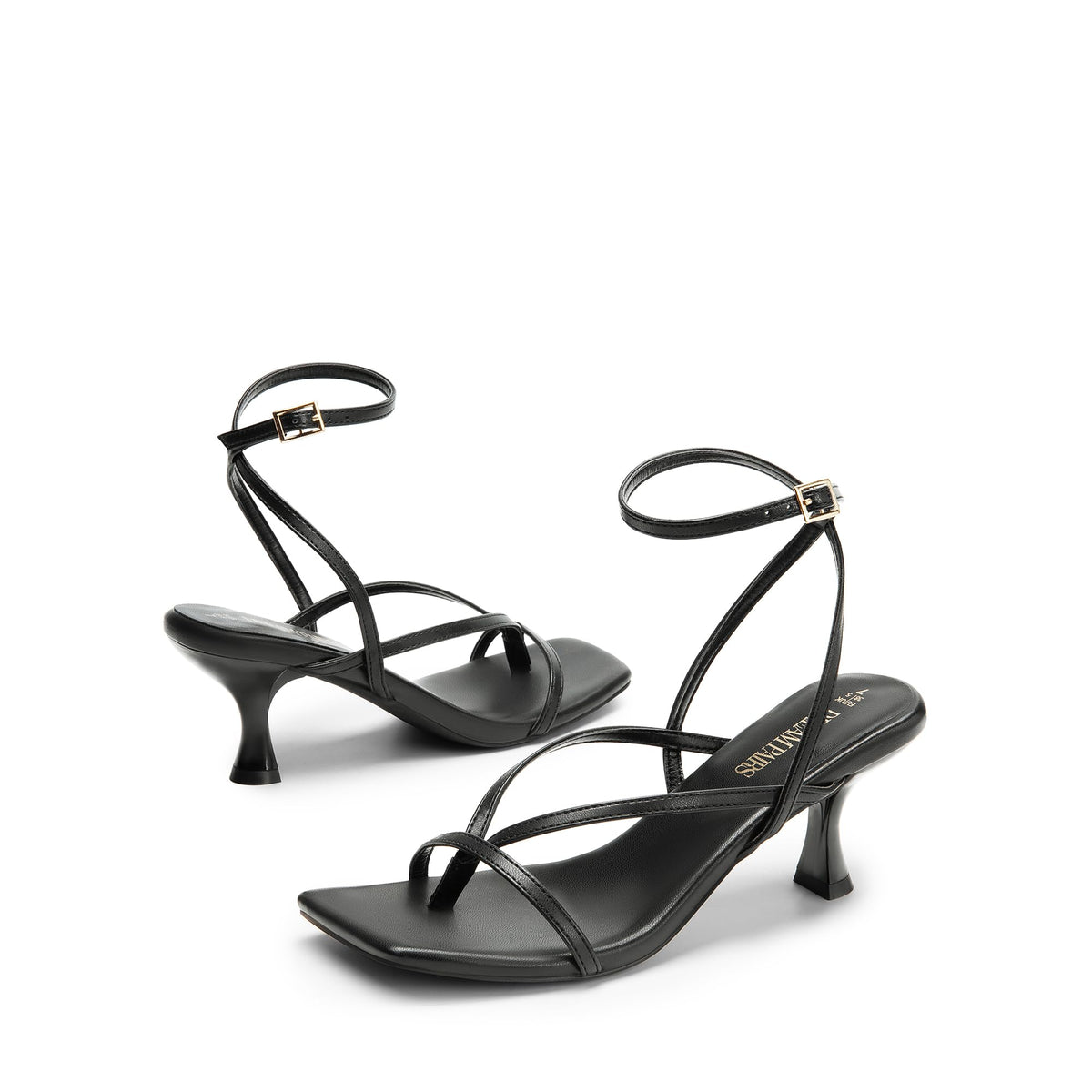 Thong Kitten Heel Sandals With Minimal Straps