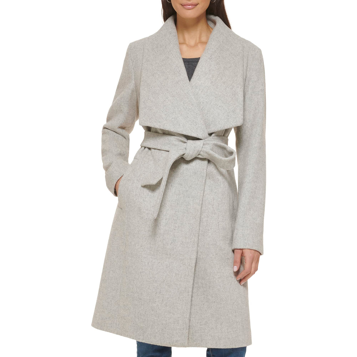 Belted Wool Coat With Tailored Silhouette
