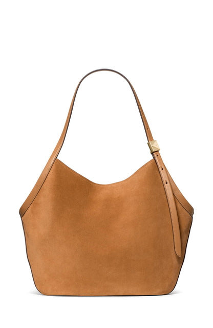 Fine-Grain Leather Tote With Sculpted Silhouette