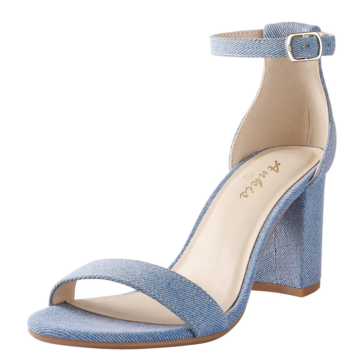 Open-Toe Sandals With Chunky Block Heel