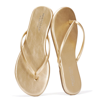 Memory Foam Flip Flops With Cushioned Footbed
