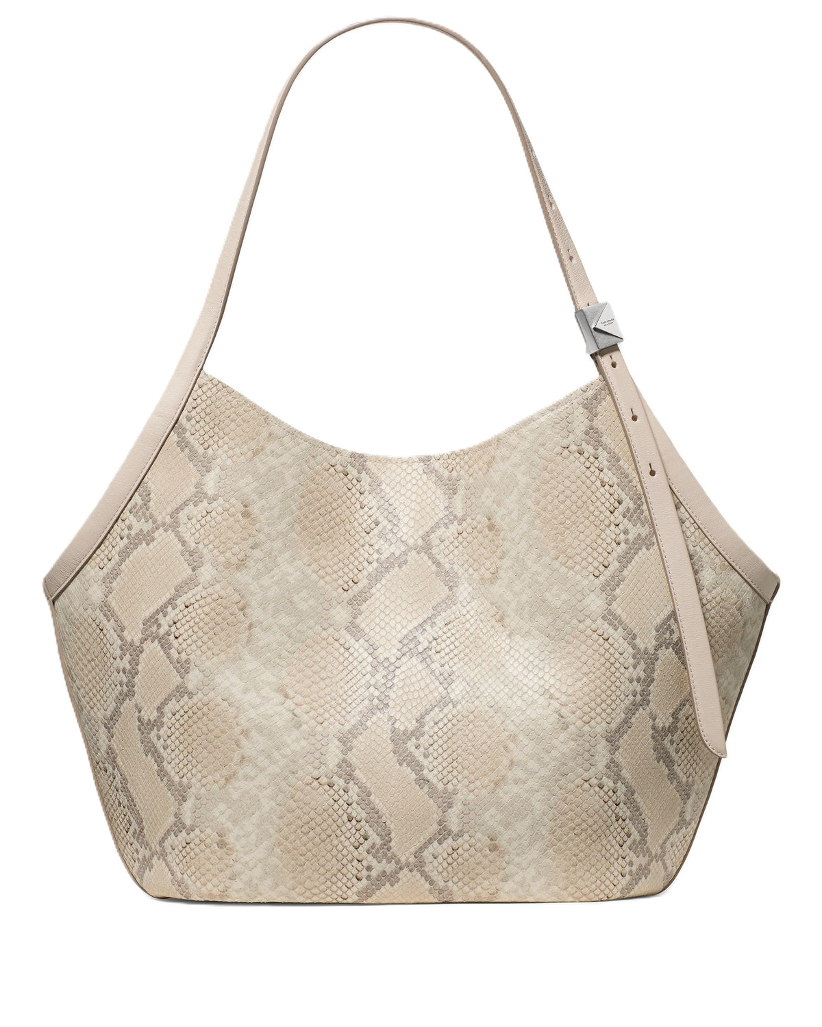 Fine-Grain Leather Tote With Sculpted Silhouette