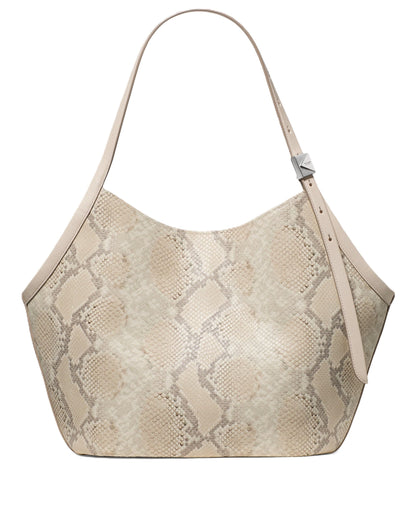 Fine-Grain Leather Tote With Sculpted Silhouette